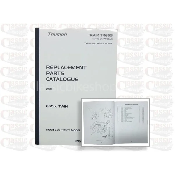 Triumph TR65S Tiger 650cc Parts Book