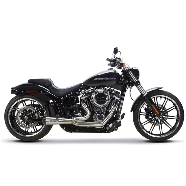Two Brothers Racing 2-Into-1 Gen II Comp-S Exhaust for 2018-2023 Harley Softail Sport Glide - Stainless Steel - Image 3