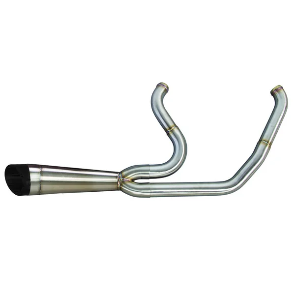 Two Brothers Racing Shorty Turnout Exhaust for 2006-2017 Harley Dyna - Stainless