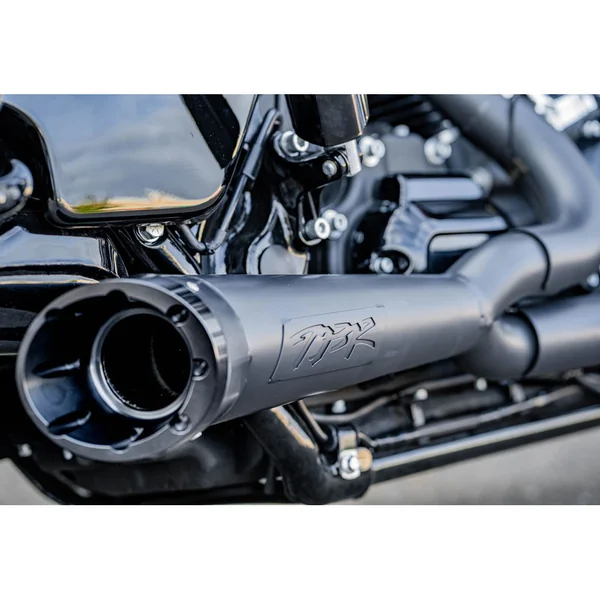 Two Brothers Racing Turnout Shorty 2-1 Exhaust for 2017-2023 Harley Touring - Black - Image 4