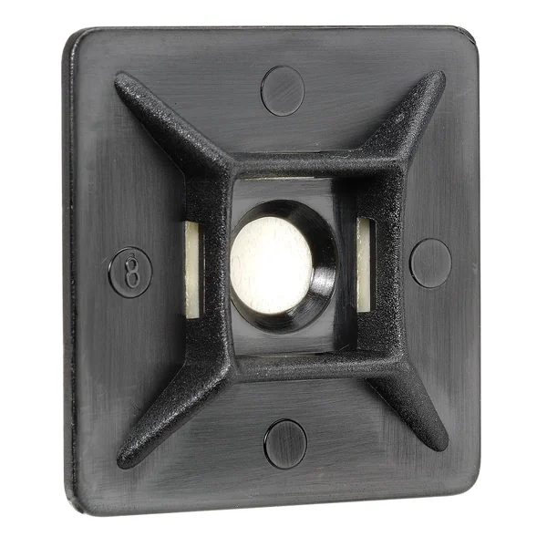 Ultima Cable Tie Mounts 9/8″ x 9/8″ – Black, UV Weather Resistant