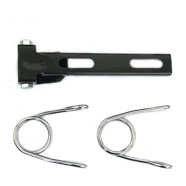 Universal Black Seat Bracket With Chrome Springs - Image 2