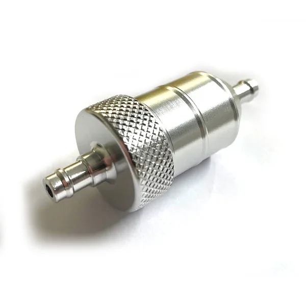 Universal In-line Fuel Filter 8mm (Silver)