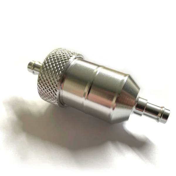 Universal In-line Fuel Filter 8mm (Silver) - Image 2