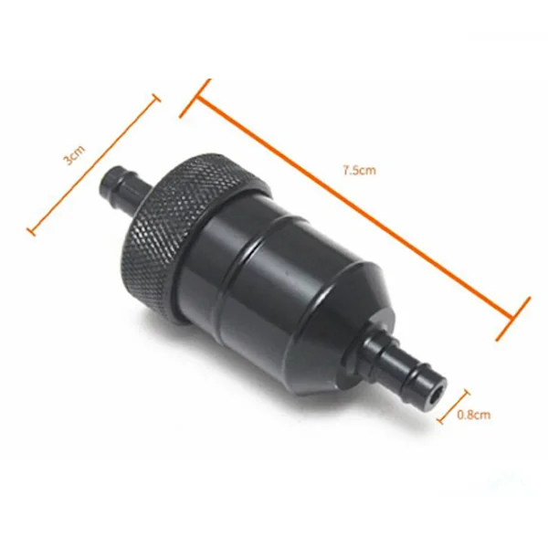 Universal In-line Fuel Filter 8mm (Silver) - Image 4