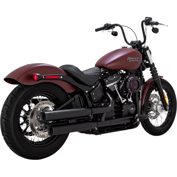 Vance & Hines 3" Eliminator 300 Slip-On PCX Mufflers for 2018-2024 Harley Softail - Black - Image 2