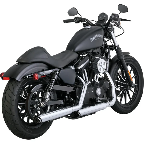 Vance & Hines 3" Round Twin Slash Slip-On PCX Mufflers for 2014-2022 Harley Sportster - Image 2