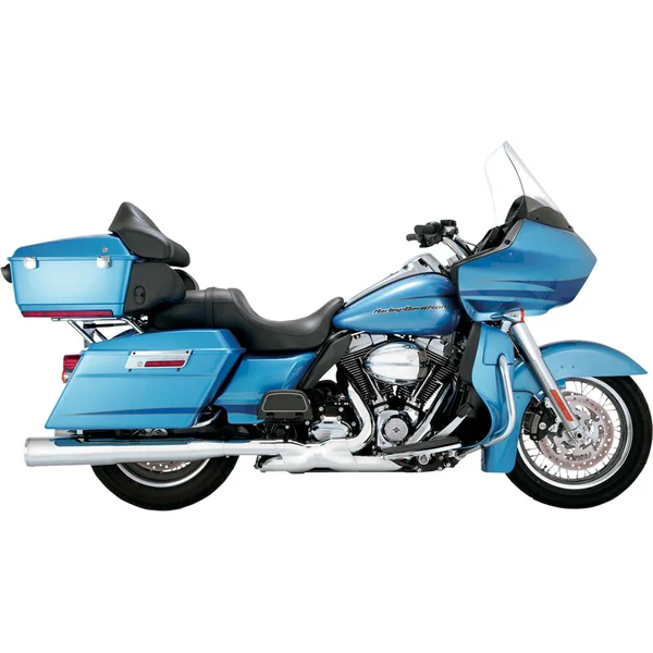 Vance & Hines 4.5" Hi-Output Slip-On Mufflers for 1995-2016 Harley Touring - Chrome - Image 2