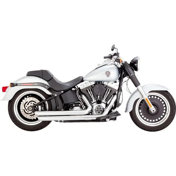 Vance & Hines Big Shots Staggered Exhaust for 2000-2009 Harley Softail - Chrome