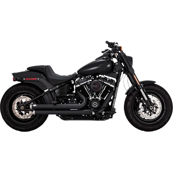 Vance & Hines Big Shots Staggered Exhaust for 2018-2024 Harley Softail - Black