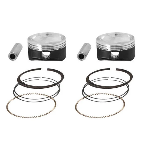 Vance & Hines® High Performance Raw 107" Piston Kit for 2007-2017 Harley-Davidson Twin Cam Models, with Hardware - Made in U.S.A. - 354554