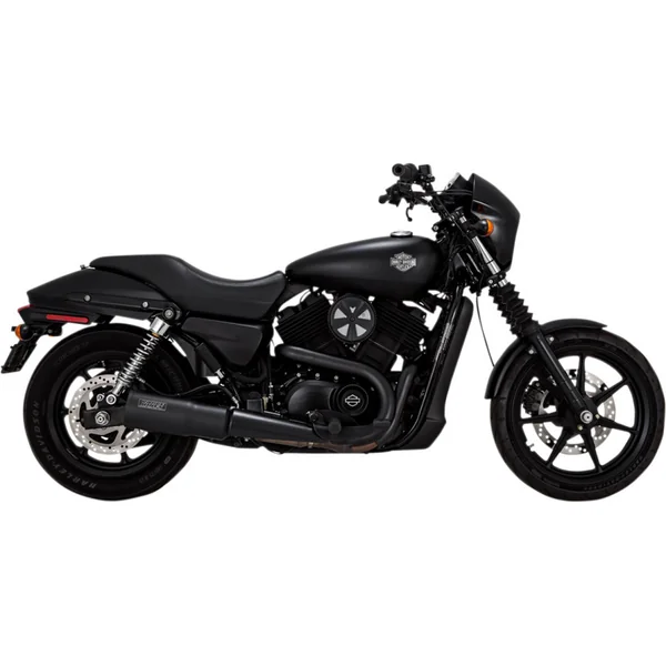 Vance & Hines Hi-Output Slip-On Exhaust Muffler for 2015-2020 Harley Street - Black - Image 3