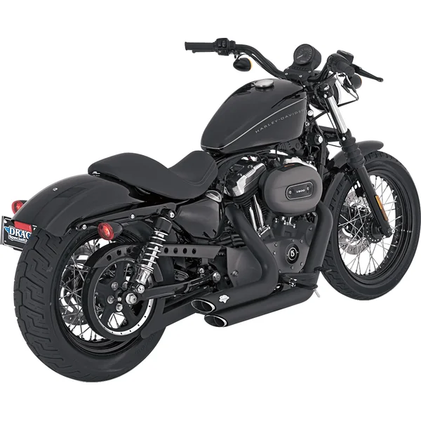 Vance & Hines® Shortshots Staggered Black 2-into-2 Exhaust System for '04-'13 Harley-Davidson Sportster XL Models, with Baffles and Hardware - Made in U.S.A. - 47219 - Image 8