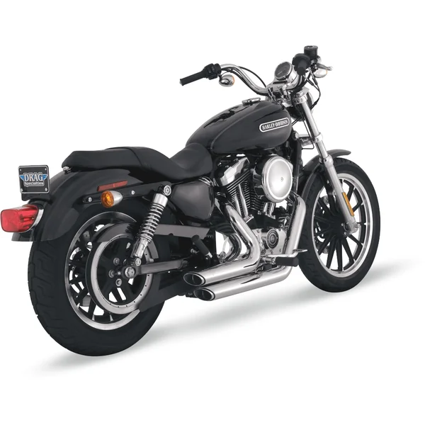 Vance & Hines® Shortshots Staggered Chrome 2-into-2 Exhaust System for 2004-2013 Harley-Davidson Sportster XL Models, with Hardware and Baffles - Made in U.S.A. - 17219
