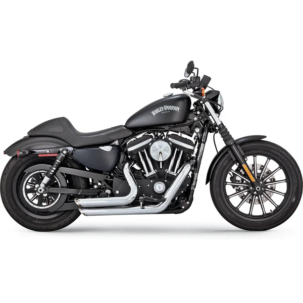 Vance & Hines® Shortshots Staggered Chrome 2-into-2 Exhaust System for 2004-2013 Harley-Davidson Sportster XL Models, with Hardware and Baffles - Made in U.S.A. - 17219 - Image 5