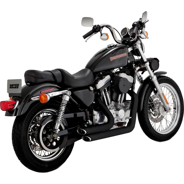 Vance & Hines® Shortshots Staggered Chrome 2-into-2 Exhaust System for 2004-2013 Harley-Davidson Sportster XL Models, with Hardware and Baffles - Made in U.S.A. - 17219 - Image 6