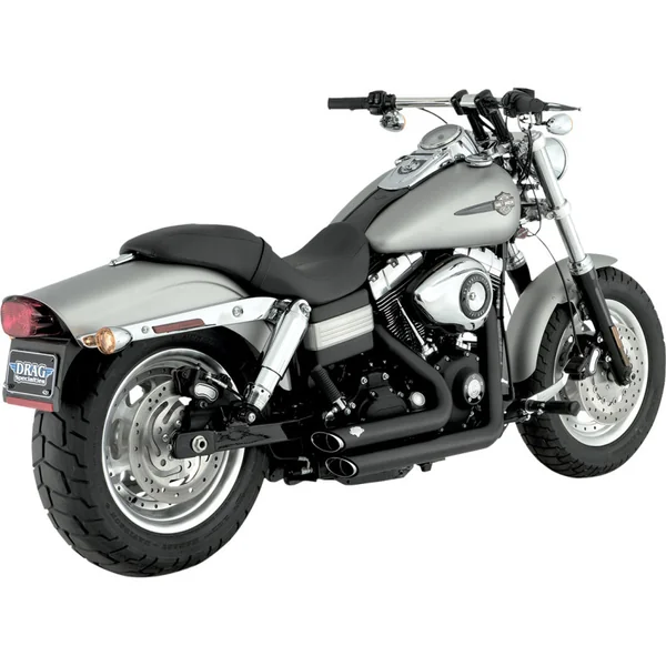 Vance & Hines Shortshots Staggered PCX Exhaust for 2006-2011 Harley Dyna - Black