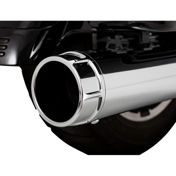 Vance & Hines Torquer 450 Slip-On Mufflers for 2017-2022 Harley Touring - Chrome - Image 3