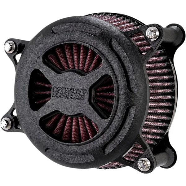 Vance & Hines VO2 X Air Cleaner for 1991-2022 Harley Sportster - Black Wrinkle Black