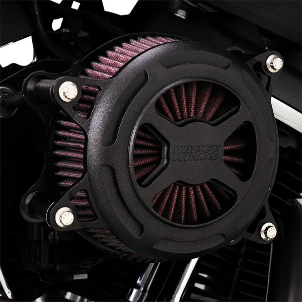 Vance & Hines VO2 X Air Cleaner for 1991-2022 Harley Sportster - Black Wrinkle Black - Image 3