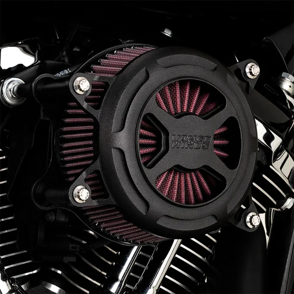 Vance & Hines VO2 X Air Cleaner for 2018-2023 Harley M8 Softails - Wrinkle Black - Image 2