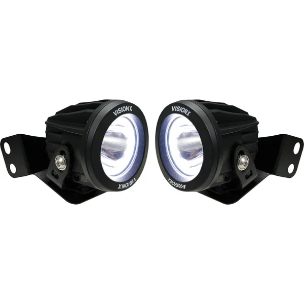 Vision X 2008-2019 Polaris RZR A-Pillar Optimus Mounts (with 2 XIL-OPRH115 Lights)