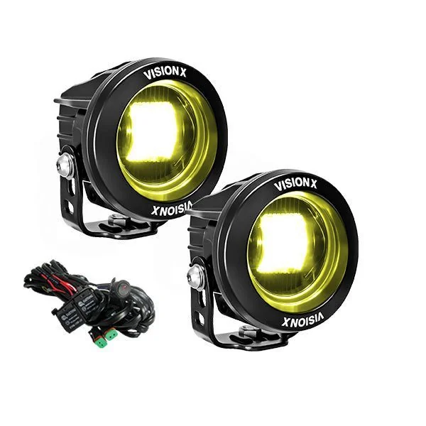 Vision X 3.7″ Round CG2 SAE LED Light Cannon Kit - Image 2