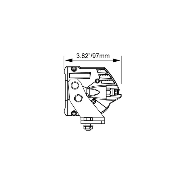 Vision X 40″ Shocker Dual Action LED Light Bar | Trail Amber Elliptical - Image 2
