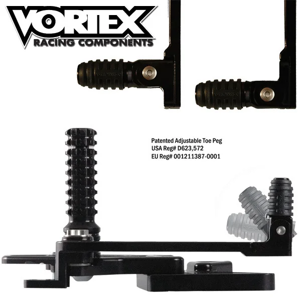 Vortex Suzuki Hayabusa 1999-2019 Adjustable Rearsets V2 - Image 4