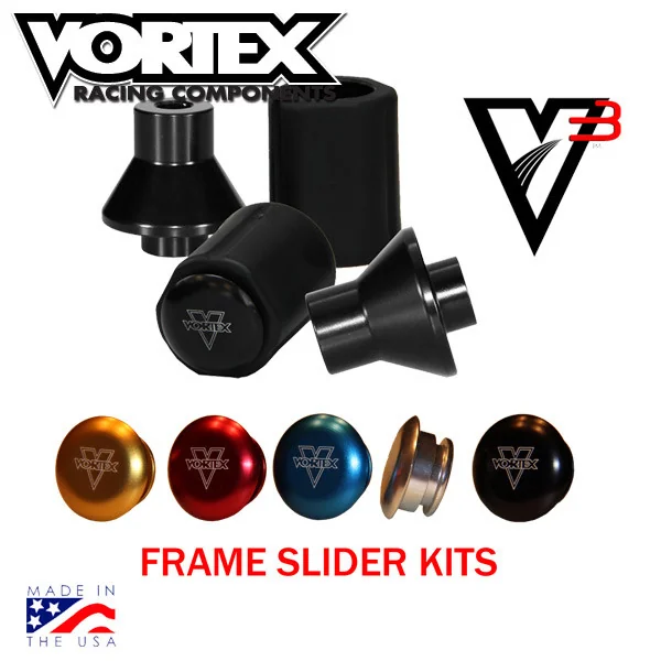 Vortex V3 Frame Sliders (No Fairing Mods) Suzuki GSX-R600 11-25 - Image 3