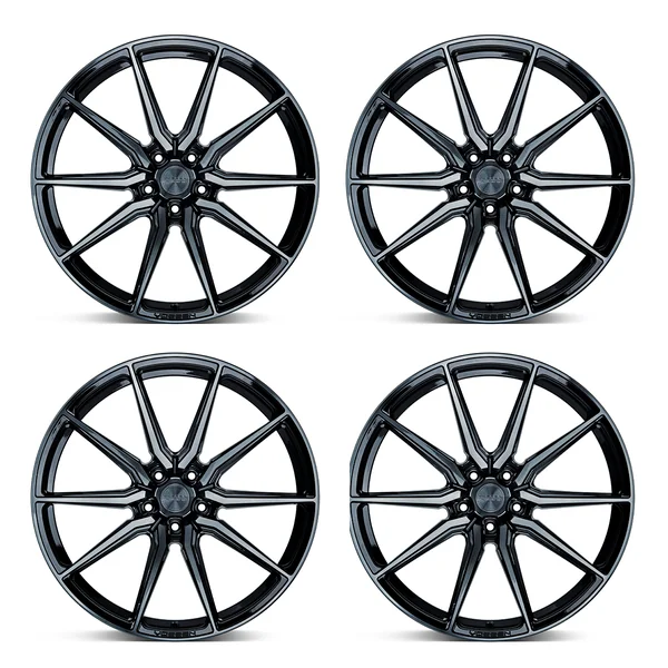 Vossen HF-3 Hybrid Forged Wheel Set, Double Tinted Gloss Black, 20x9 +35/21x12 +522020-2026 Corvette