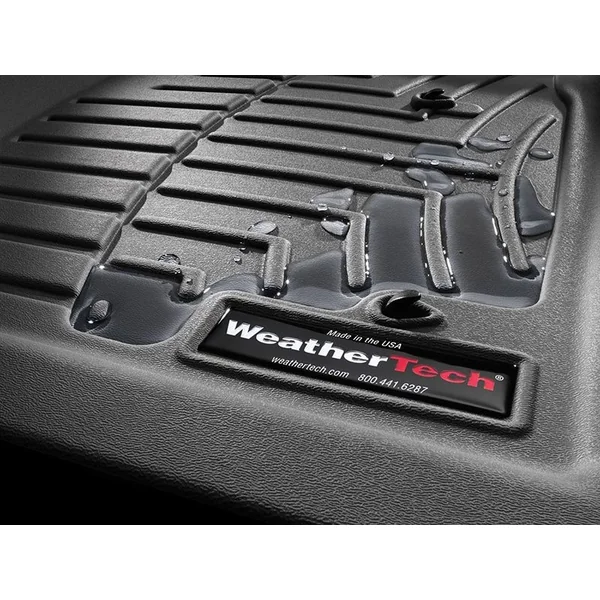 WeatherTech 2nd Row FloorLiner, Black2019-2026 Silverado & GMC Sierra 1500 Crew Cab w/o Underseat Storage Box - Image 2