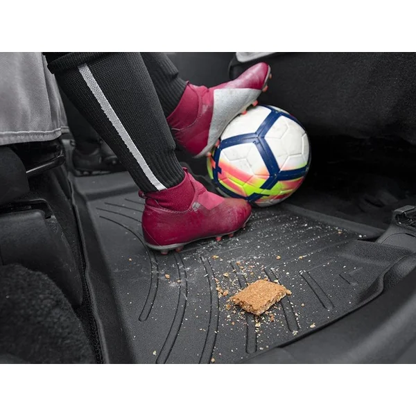 WeatherTech 2nd Row FloorLiner, Black2019-2026 Silverado & GMC Sierra 1500 Crew Cab w/o Underseat Storage Box - Image 3