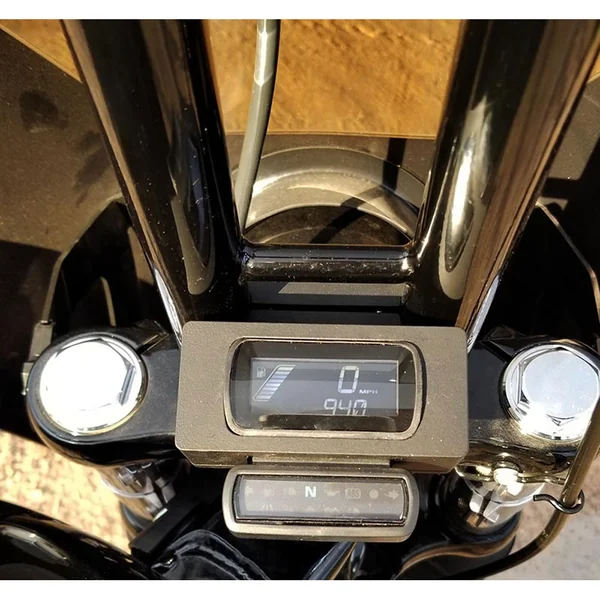 Wild 1 Gauge Mount Relocation Bracket for 2018-2019 Harley Softail - Chrome - Image 2