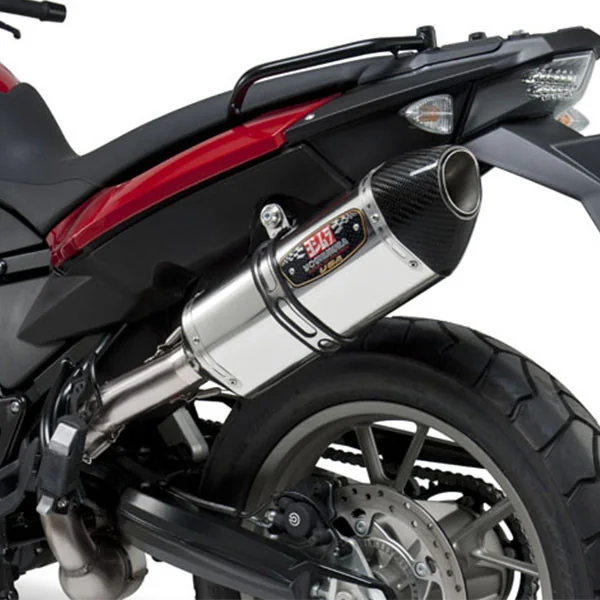 Yoshimura BMW F700GS 2013 Street R-77 Stainless Slip-On Exhaust SS-SS-CF