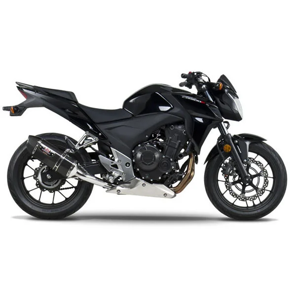 Yoshimura Honda CB500F 13-14 Street R-77 Carbon Slip-On Exhaust SS-CF-CF - Image 2