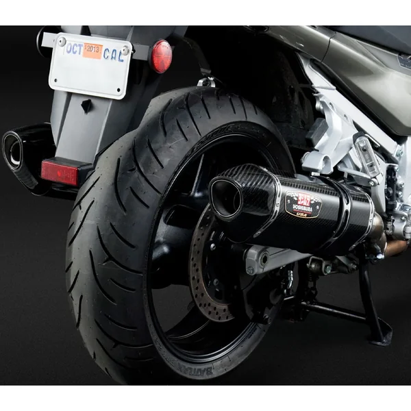 Yoshimura Yamaha FJR1300A 13-22 Signature R-77 Stainless Dual Slip-On Exhaust SS-CF-CF - Image 3