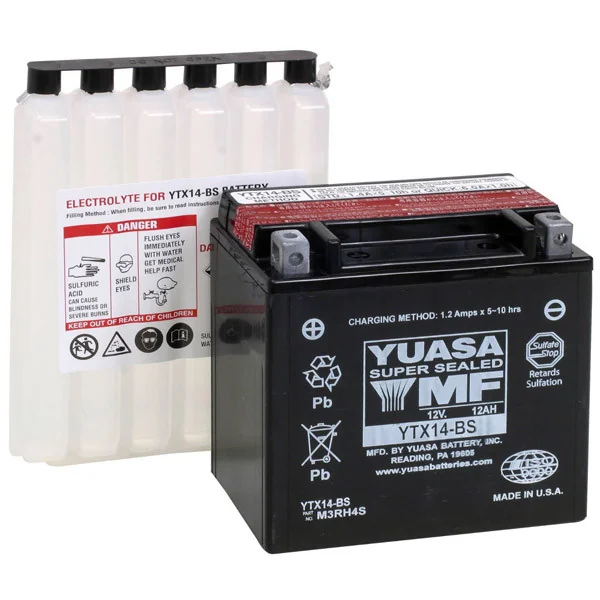 Yuasa Aprilia Mana 850 08-09 Maintenance Free Battery