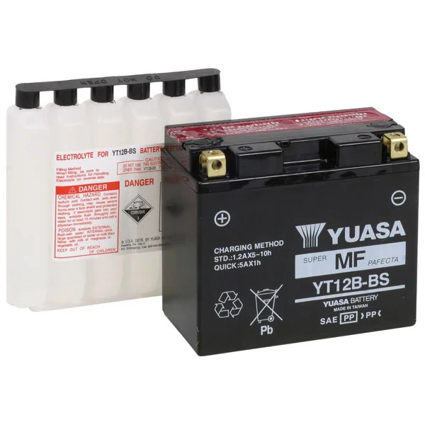 Yuasa Ducati SC1000 Sport Classic BIP/GT/GT Tour 07-09 Maintenance Free Battery