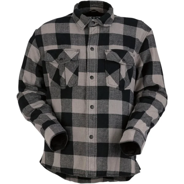 Z1R Duke Flannel Shirt - Grey/Black