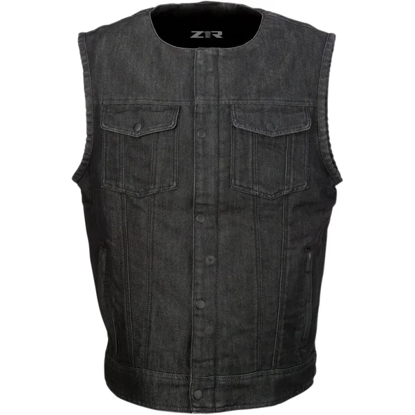 Z1R Ganja Black Denim Vest