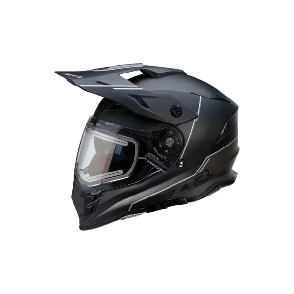 Z1R Range Bladestorm Black Dual Sport Snow Helmet - Electric Shield