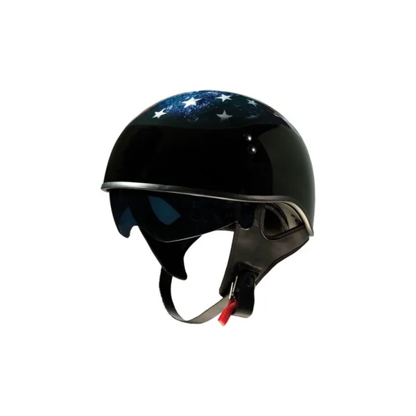 Z1R Vagrant USA Skull Half Helmet