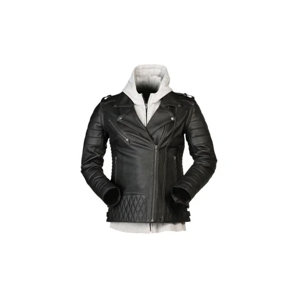 Z1R Womens Ordinance 3 in 1 Leather Jacket - No Shipping to CA or NY